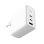 Ksix 100w Cargador De Red, Gan, Pps, Power Delivery, Materiales Sostenibles, 2 X Usb-c + 1 X Usb-a, Blanco
