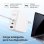 Ksix Carregador 100W com Gan, PPS, Power Delivery, Materiais Sustentáveis, 2x USB-C + 1x USB-A, Branco