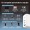 Ksix Carregador 100W com Gan, PPS, Power Delivery, Materiais Sustentáveis, 2x USB-C + 1x USB-A, Branco