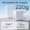 Ksix Carregador 100W com Gan, PPS, Power Delivery, Materiais Sustentáveis, 2x USB-C + 1x USB-A, Branco
