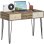 Homcom Escritorio Bohemio Con 3 Cajones Y Patas Horquilla 105x50x75 Cm Madera