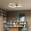 Homcom Lámpara De Techo Led 40w 3000 K/4000 K/6500 K Dorado