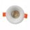 Aro fijo empotrable JANDEI GU10/MR16 pack 5 unidades Ø88mm blanco policarbonato