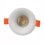 Aro empotrado JANDEI GU10/MR16 Ø88mm branco policarbonato pack 5