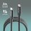 Cable USB-C a USB-C NGS KNOT 65W-2 2 metros Negro