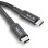 Cable USB-C a USB-C NGS KNOT 65W-2 2 metros Negro