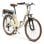 Bicicleta eléctrica Nilox 250W 65km autonomía 26? 6 velocidades LED beige/marrón
