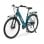 Bicicleta eléctrica Nilox E-Bike Verde 250W 80km LCD batería litio 28" Shimano