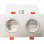Aro empotrable rectangular JANDEI basculante blanco policarbonato GU10/MR16 frontal