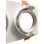 Aro empotrable rectangular JANDEI basculante blanco policarbonato GU10/MR16 frontal