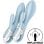 Satisfyer Air Pump Bunny 1 Wiederaufladbarer aufblasbarer Vibrator mit 12 Modi, sicheres Silikon