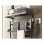 Toallero eléctrico Purline NTW-09 55W aluminio negro ultra silencioso control táctil portátil