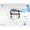 Toallero eléctrico Purline NTW-09 55W aluminio negro ultra silencioso control táctil portátil
