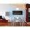 Chimenea eléctrica Purline CHE-500 2000W mural negra 8 colores LED ultrafina mando