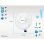 Ventilador de pared Purline Venty Argentum 50W control remoto 3 velocidades bajo consumo