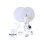 Ventilador de pared Purline Venty Argentum 50W control remoto 3 velocidades bajo consumo