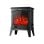 Chimenea eléctrica Purline CHE-100 retro negra 1500W control mecánico 35x22x46cm