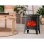 Chimenea eléctrica Purline CHE-100 retro negra 1500W control mecánico 35x22x46cm