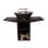 Barbacoa Purline EFP57 acero corten o negro, placa circular 60 cm, carbón/leña/pellets