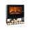 Chimenea eléctrica Purline CHE-710 1000-2000W cristal templado termostato temporizador 48x21x53cm