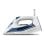 Plancha Taurus 3200W Azul Blanco Golpe Vapor 200g/min Calentamiento Rápido Suela Cerámica