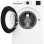 Máquina de Lavar Roupa Beko B300 BM3WFT3821WB Carga Frontal 8 kg 1200 rpm Classe A Branca