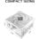Source d'alimentation Asrock SL-850GW 850W 80 PLUS Gold modulaire blanche