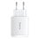 Cargador compacto Baseus CCXJ-E02 20W USB-C/USB-A carga rápida QC 3.0/PD 3.0 Blanco