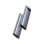 Caja externa M.2 NVME SATA Baseus BS-OH155 Aluminio Gris 10Gbps Protector de silicona