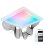 Ksix Celeste Plafón Smartled, Diseño Cuadrado, Altavoz, Rgbic + Cct, 48,5 X 48,5 X 9 Cm, 4450 Lm, 35w, App Tuya, Blanco
