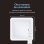 Ksix Celeste Plafón Smartled, Diseño Cuadrado, Altavoz, Rgbic + Cct, 48,5 X 48,5 X 9 Cm, 4450 Lm, 35w, App Tuya, Blanco