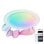 Plafoniera Ksix Sfera SmartLED, design rotondo, altoparlante, RGBIC + CCT, Ø49x8cm, 4500 Lm, 34,9 W, app Tuya, bianco