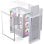 Torre Einarex PULSE P600 RGB White ATX Panel Vidrio/Malla 3x Ventilador 120mm