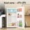 Frigorífico VOK Retro 84cm 85L E Crema Puerta Reversible Iluminación LED Silencioso