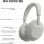 Sony WH-1000XM6 Auscultadores Sem Fios Bluetooth Noise Cancelling Hi-Res Audio Prateados