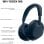 Casque Bluetooth Sony WH-1000XM6 à réduction de bruit, audio haute résolution, bleu nuit