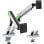 Suporte de mesa para jogos AISENS DT38TSR-345 giratório com inclinação em alumínio e aço até 2x38” 16 kg/braço
