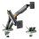 Soporte de Mesa Gaming Aisens DT38TSRRGB-349 RGB Giratorio Inclinable 17-38? 16kg