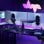 Soporte de Mesa Gaming Aisens DT38TSRRGB-349 RGB Giratorio Inclinable 17-38? 16kg