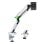 Soporte de Mesa Gaming Aisens DT49TSR-343 Blanco Contrapeso Giratorio Inclinable hasta 16kg 49”