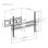 Support mural pivotant et inclinable en acier robuste AISENS WT70TSR-196, 37-80″/40 kg/noir