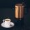 Cafetera de cápsulas BRA Kaffe 0,18 L acero inoxidable 18/10 dorado-negro apta lavavajillas