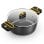 Cacerola BRA Daily Pro 28cm Aluminio Fundido Antiadherente Tapa Vidrio Full Induction