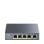 Switch CUDY 5 portas Gigabit Ethernet 4 PoE+ 10 Gbps Rack sem ventoinha AC/DC