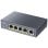 Switch CUDY 5 portas Gigabit Ethernet 4 PoE+ 10 Gbps Rack sem ventoinha AC/DC