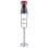 Frullatore a immersione Elco PB-4203-2 in acciaio inossidabile da 1200 W, 0,8 l, due velocità, nero/rosso