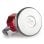 Cafetera Moka Ibili Elba Aluminio Fundido Inox 0,3L roja base 11cm resistente