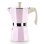 Cafetera Express Ibili Toscana Rosa Pastel 0,3L Aluminio Forjado 6-12 tazas Antiadherente