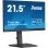 Moniteur USB 21,5″ 1080p 100 Hz IPS réglable en hauteur avec haut-parleurs sans bordure