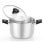 Monix Edelstahltopf, 16 cm, 2 l, Glasdeckel, Bakelitgriffe, induktionsgeeignet